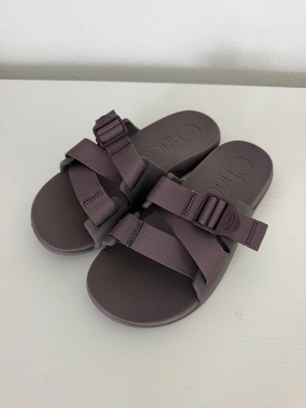 Chacco Womens Chillos Purple Slide Sandals Adjustable Straps Arch support Size 7
